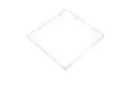 Serviettes BASIC 33x33 2v 1/4 blanc (11)